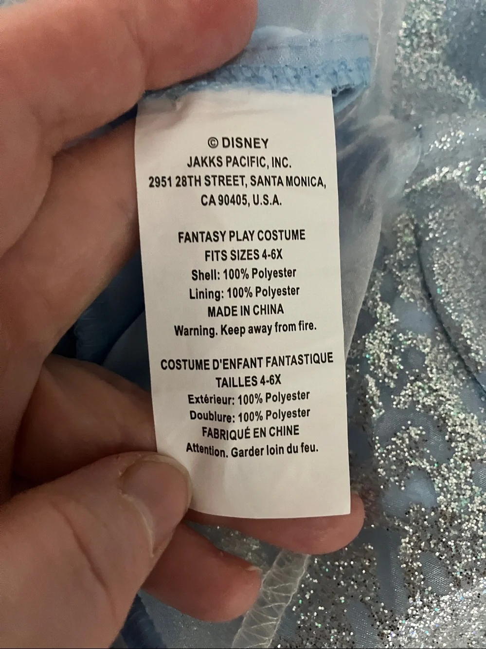 DISNEY Girls Frozen 2 Queen Elsa "Dark Sea" Light-Up Costume Dress | 4-6 - Picture 11 of 13